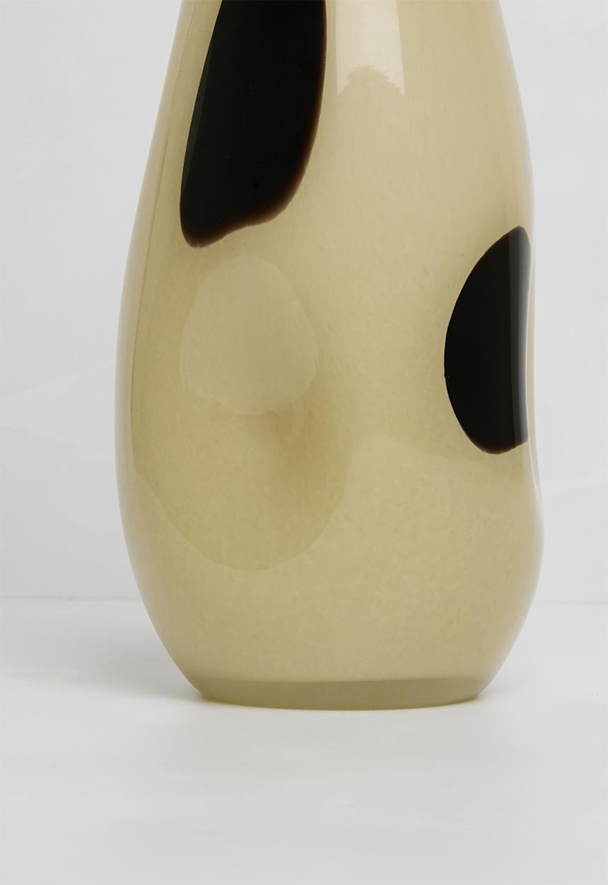 Sixth Floor - Organic Tall Glass Vase - Natural & Black