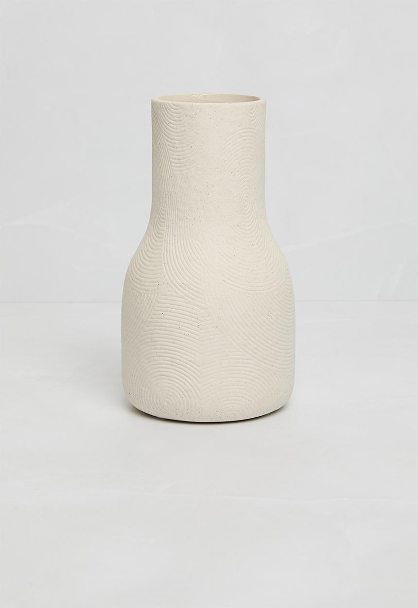 Sixth Floor - Porcelain Vase - White