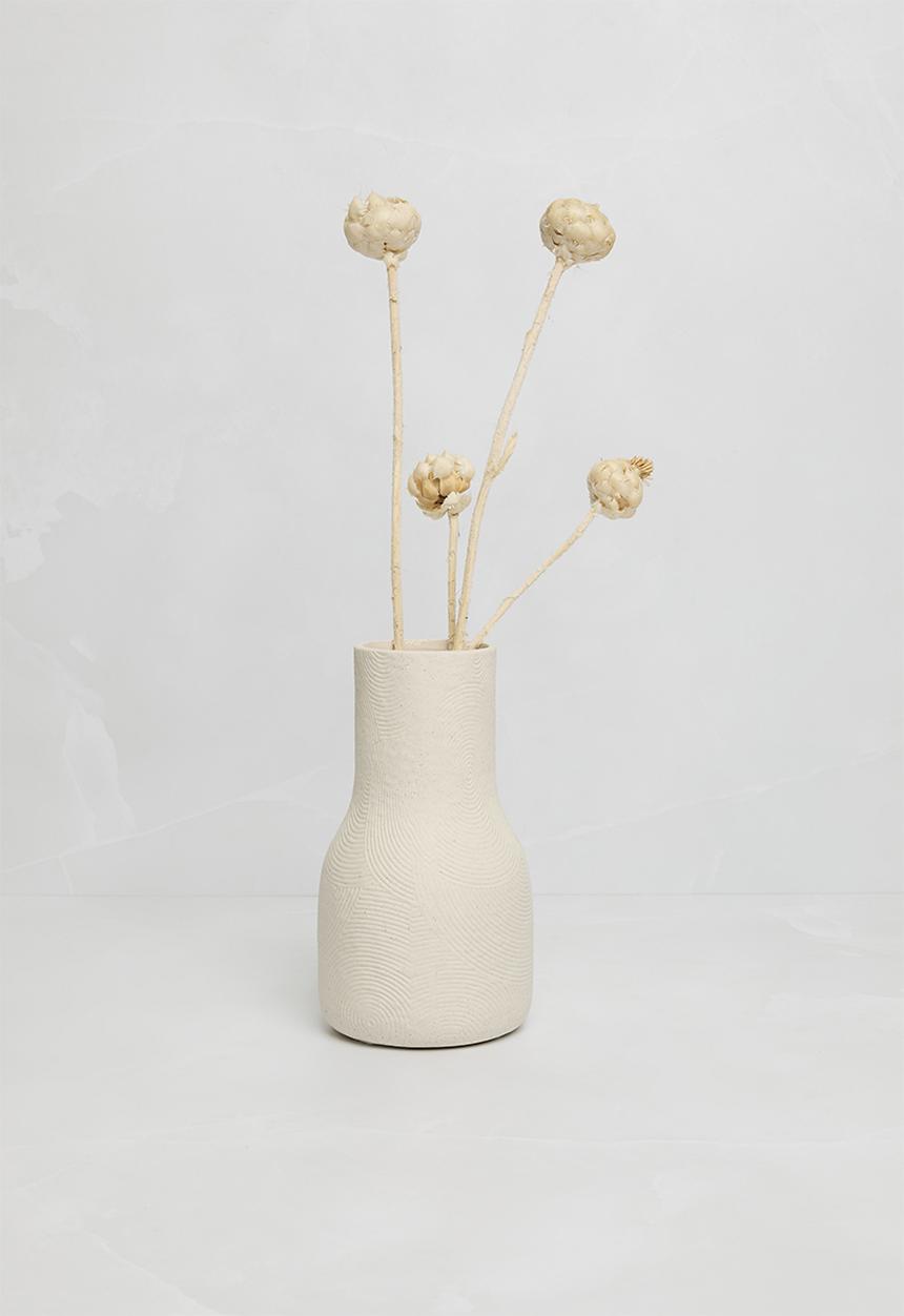 Sixth Floor - Porcelain Vase - White