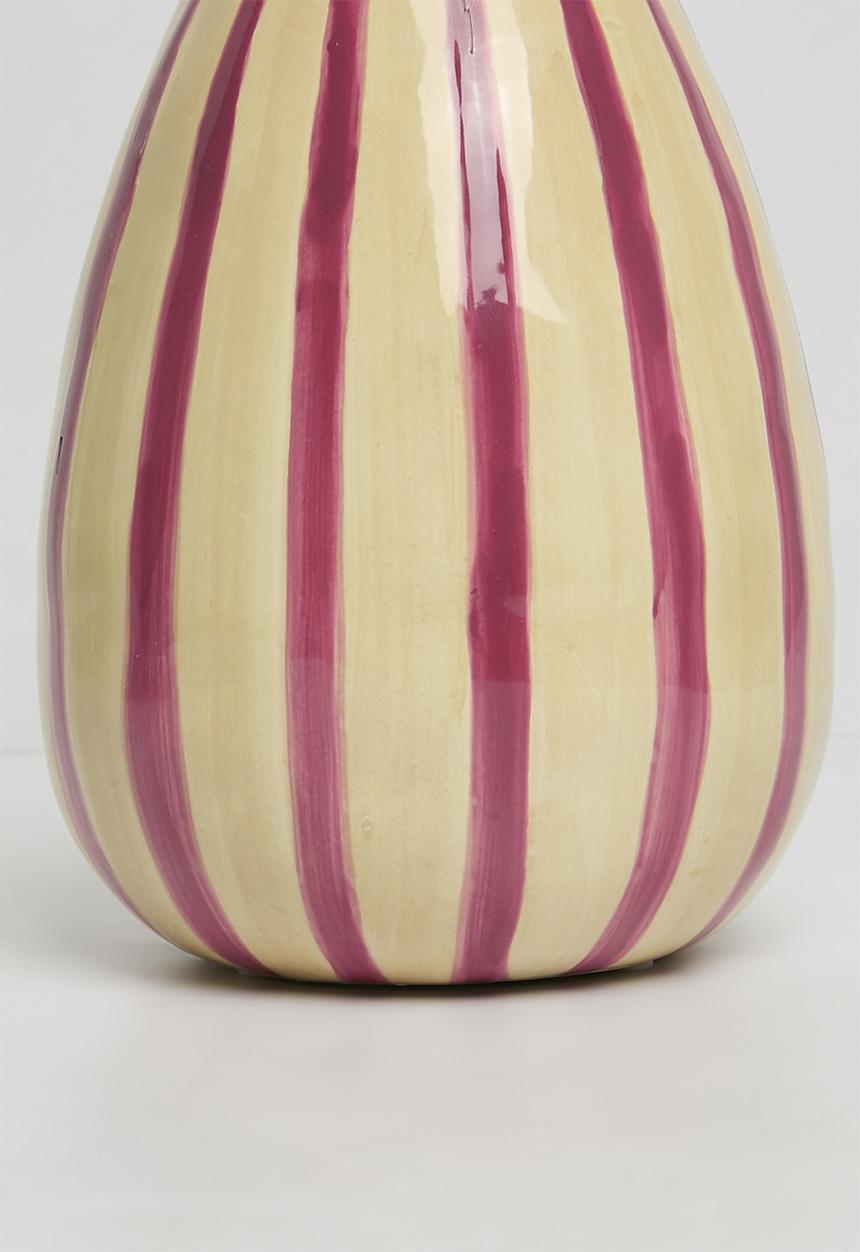 Sixth Floor - Ceramic Painted Stripe Vase - multi