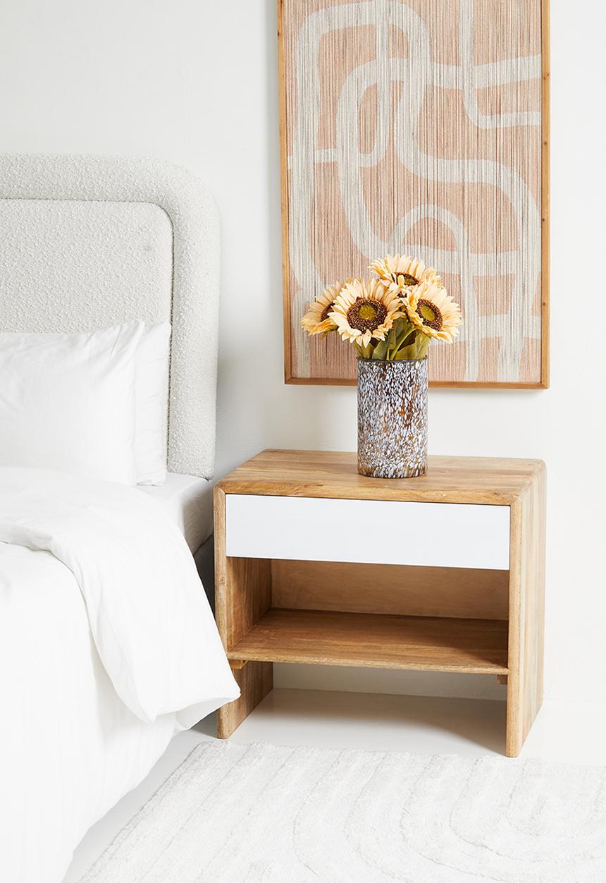 Sixth Floor - Delia wooden Bed Side Table - Natural