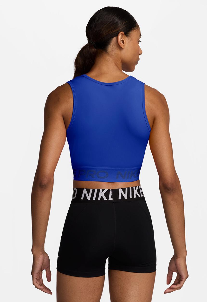 Nike - Nike Pro Women's Dri-FIT Cropped Tank Top - hyper blue/white
