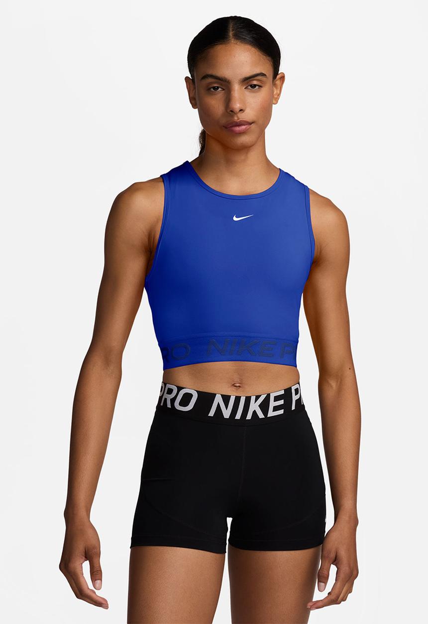 Nike - Nike Pro Women's Dri-FIT Cropped Tank Top - hyper blue/white