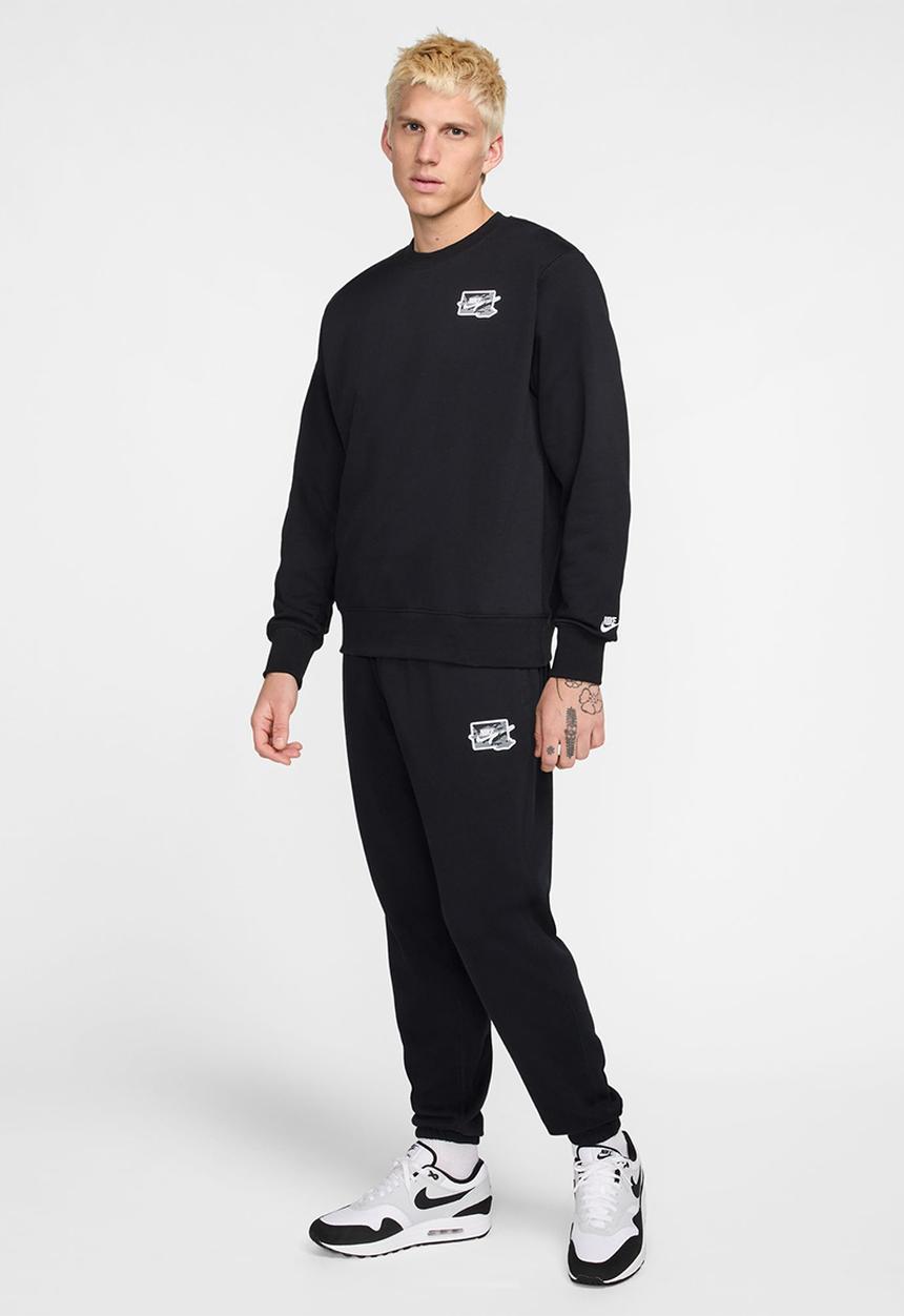 Nike - Nike Men's Sportswear Club Cuffed Bolt Pant - black/white