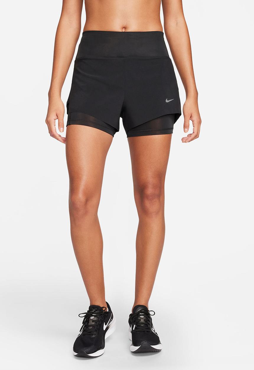 Nike - Nike Dri-FIT Swift Women's Mid-Rise Short - Black/reflective silver