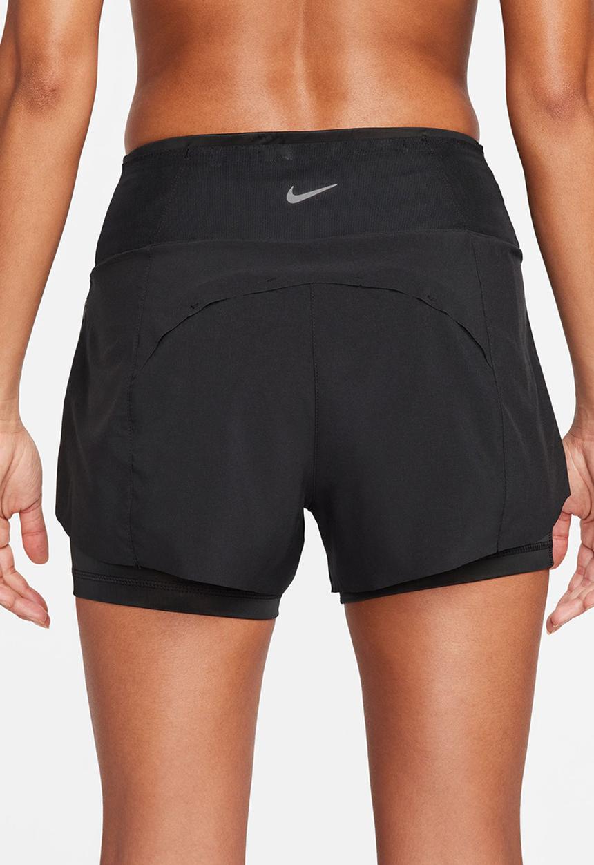 Nike - Nike Dri-FIT Swift Women's Mid-Rise Short - Black/reflective silver