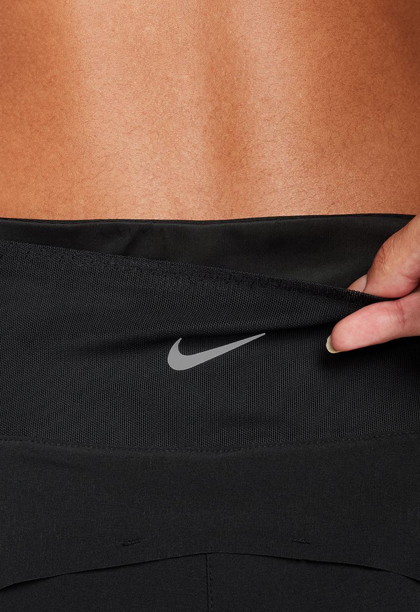 Nike - Nike Dri-FIT Swift Women's Mid-Rise Short - Black/reflective silver