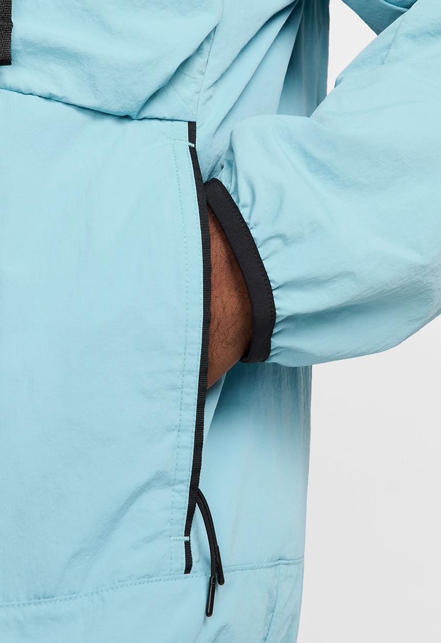 Nike - Tech woven jacket- denim turq/black