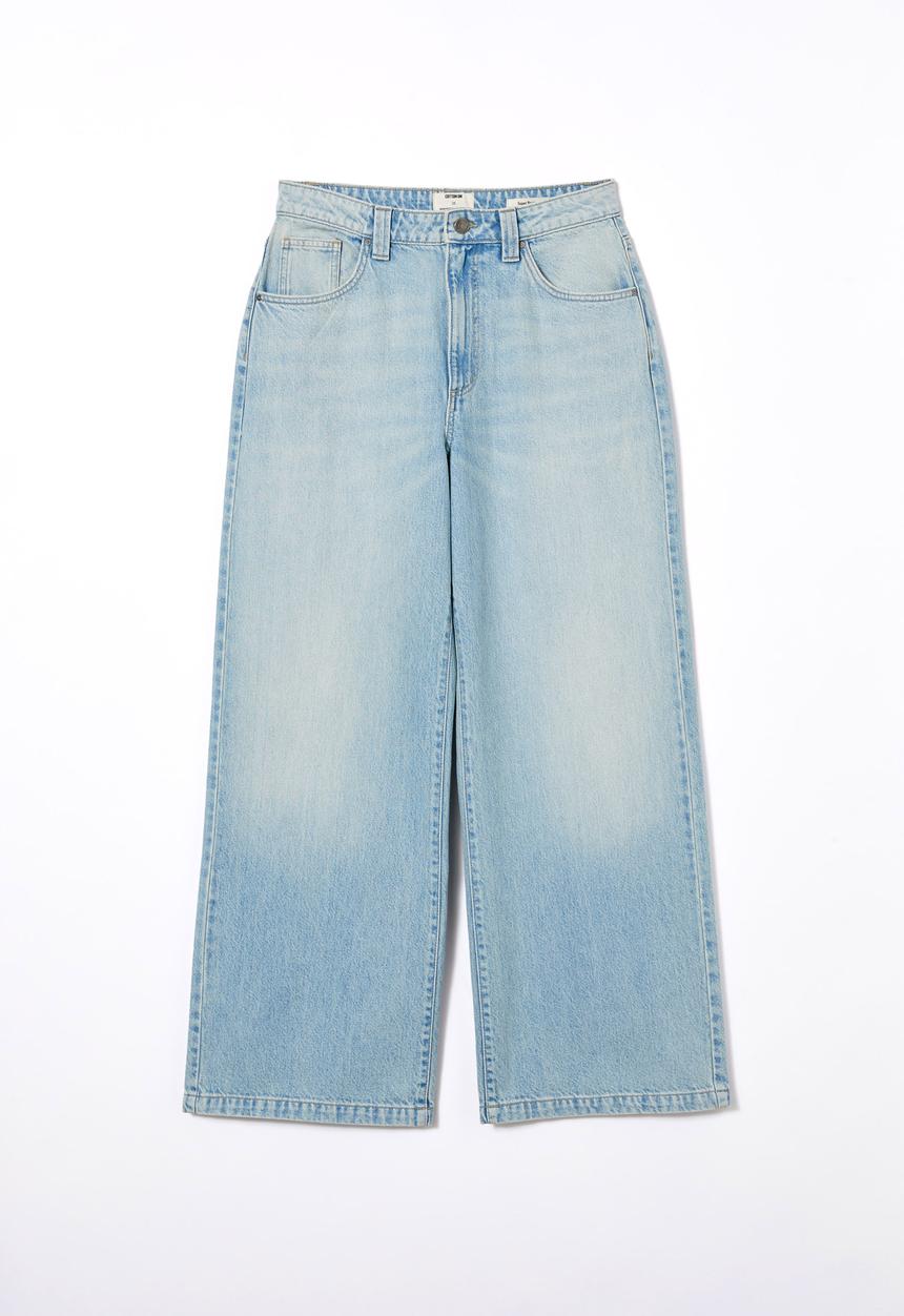 Cotton On - Super Baggy Jean - Sunfaded Blue
