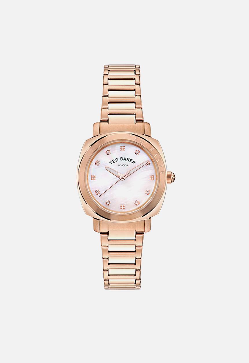 Ted Baker - Rose gold rsst case pink mop dial bracelet - rose gold