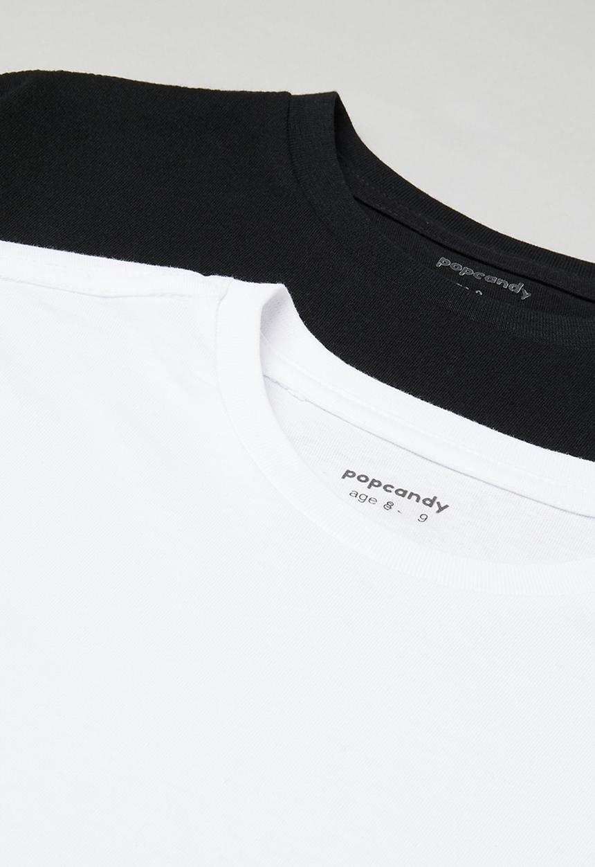 Pop Candy - 2 Pack tee - black & white