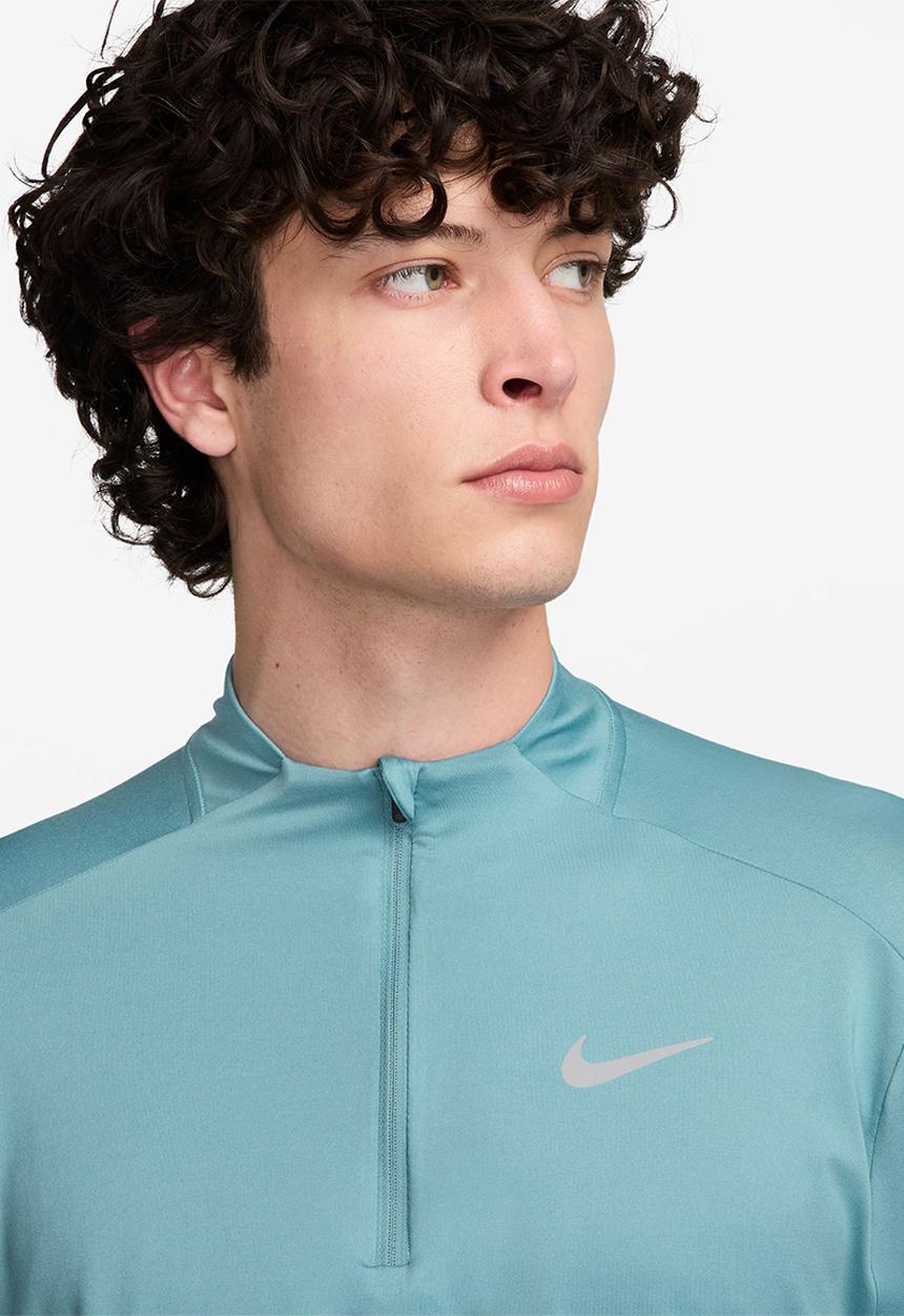Nike -  Element Dri-FIT 1/2-Zip Run top- denim turq/reflective silver