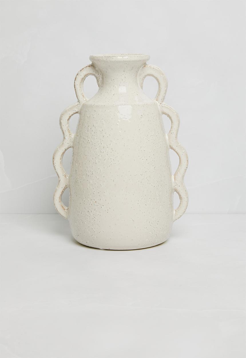 Sixth Floor - Stoneware Vase - Cream