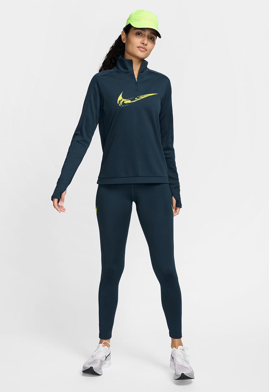 Nike - Nike Swoosh Top - armory navy/bright cactus