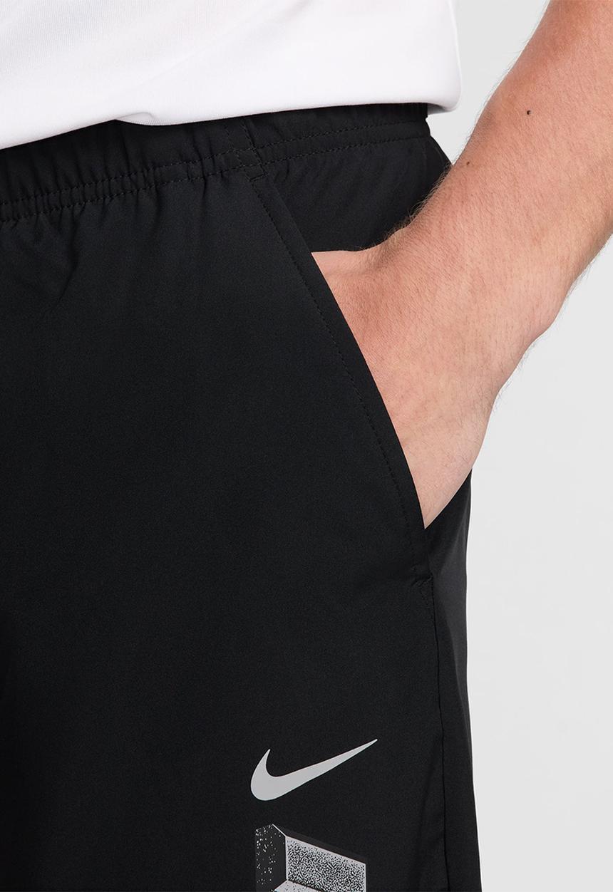 Nike - Dri-FIT form graphic tapered pant - black/black/metallic silver