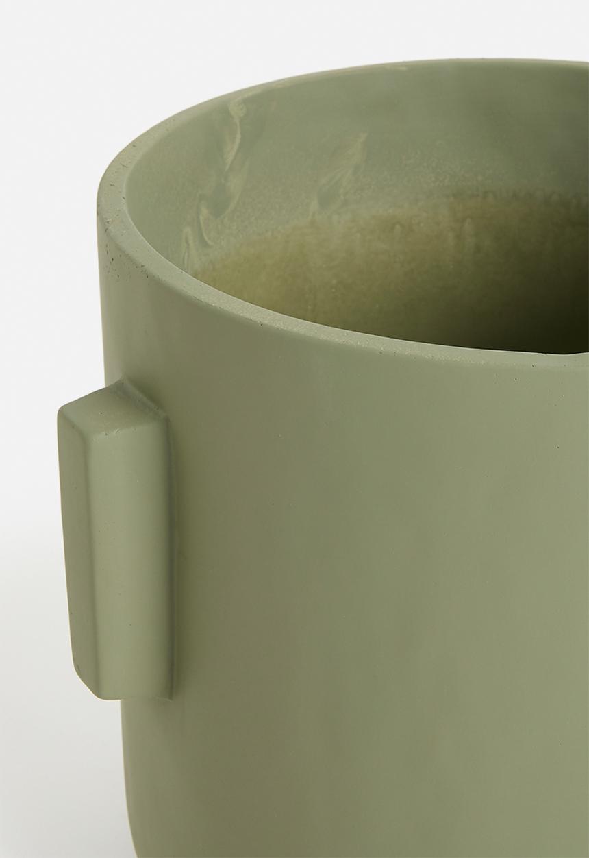 Sixth Floor - Large Concrete planter - Olive