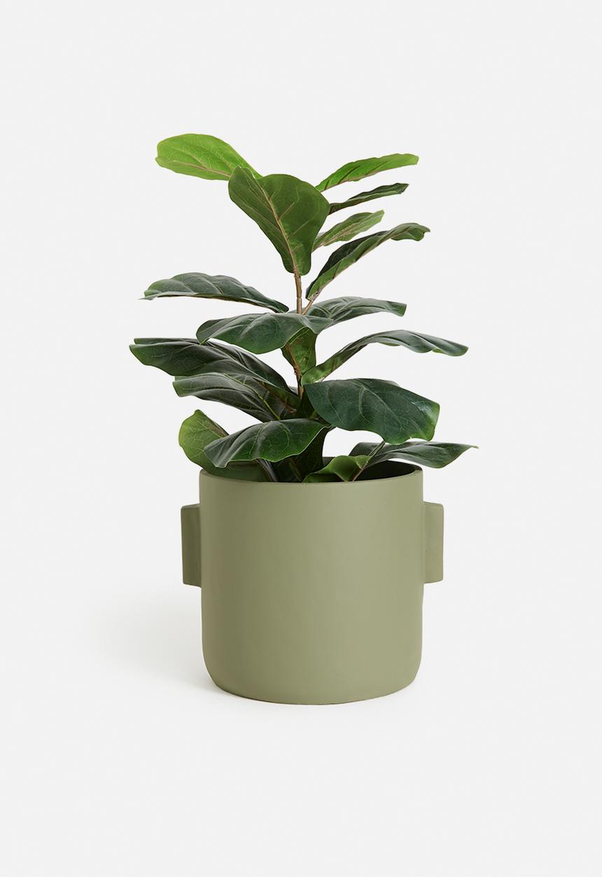 Sixth Floor - Large Concrete planter - Olive