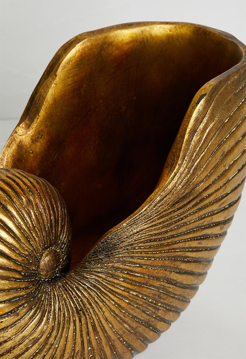 Sixth Floor - Shell Planter/Ice Bucket  - Gold