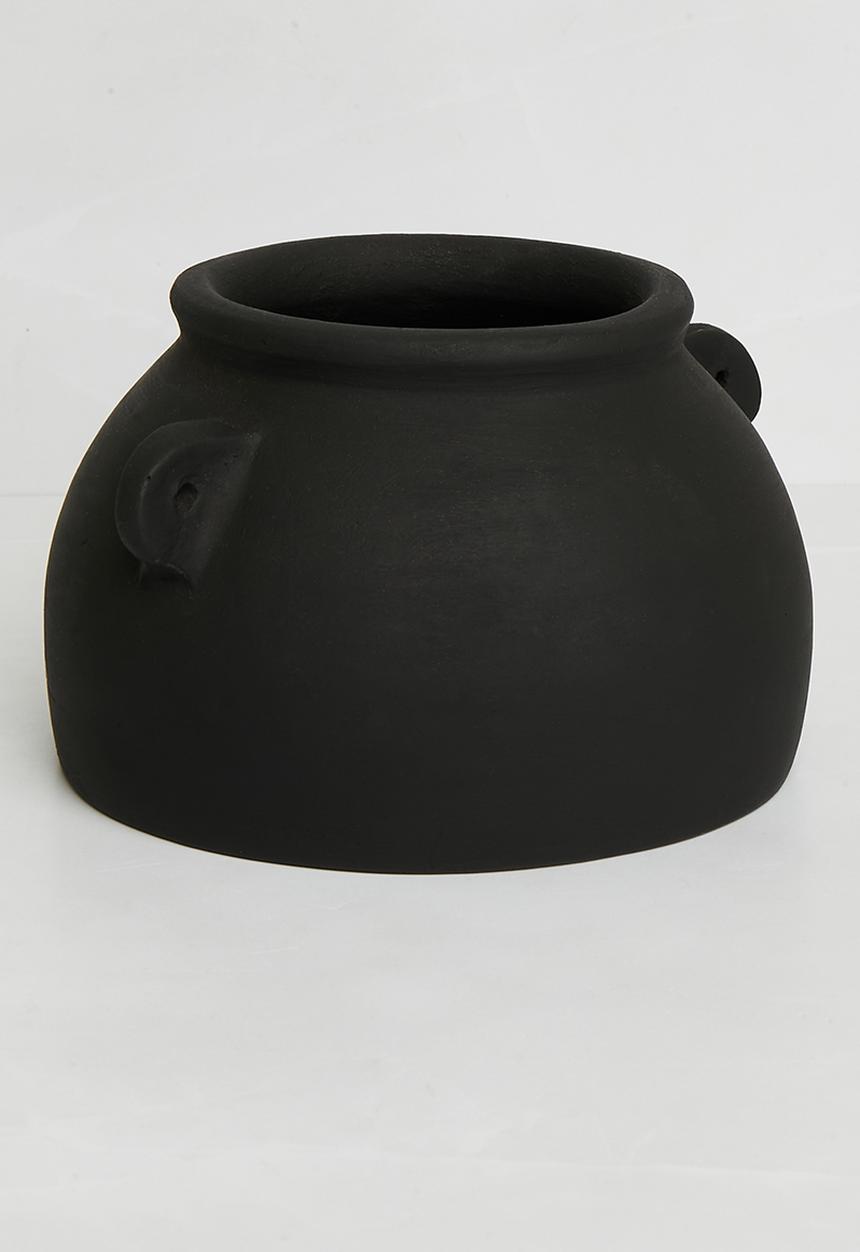 Sixth Floor - Terracotta Vase - Black