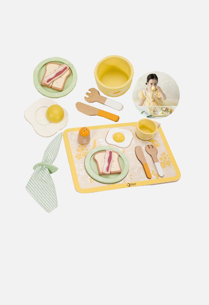 Greenbean Learning - Vintage breakfast tray - multi