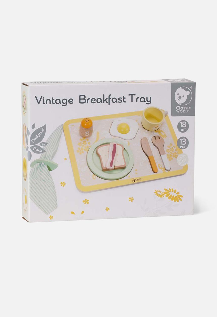 Greenbean Learning - Vintage breakfast tray - multi