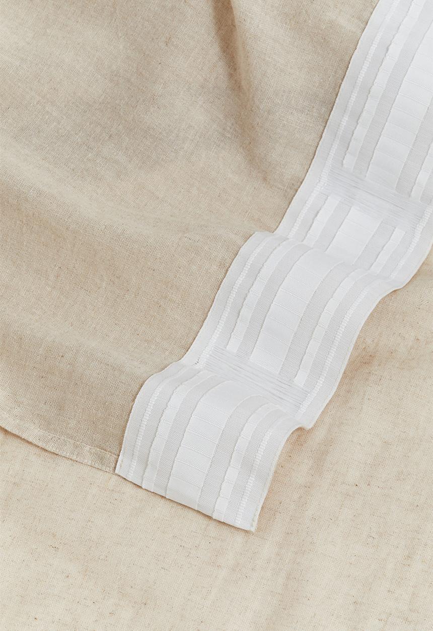 H&M - 1-Pack wide linen-blend curtain length - beige