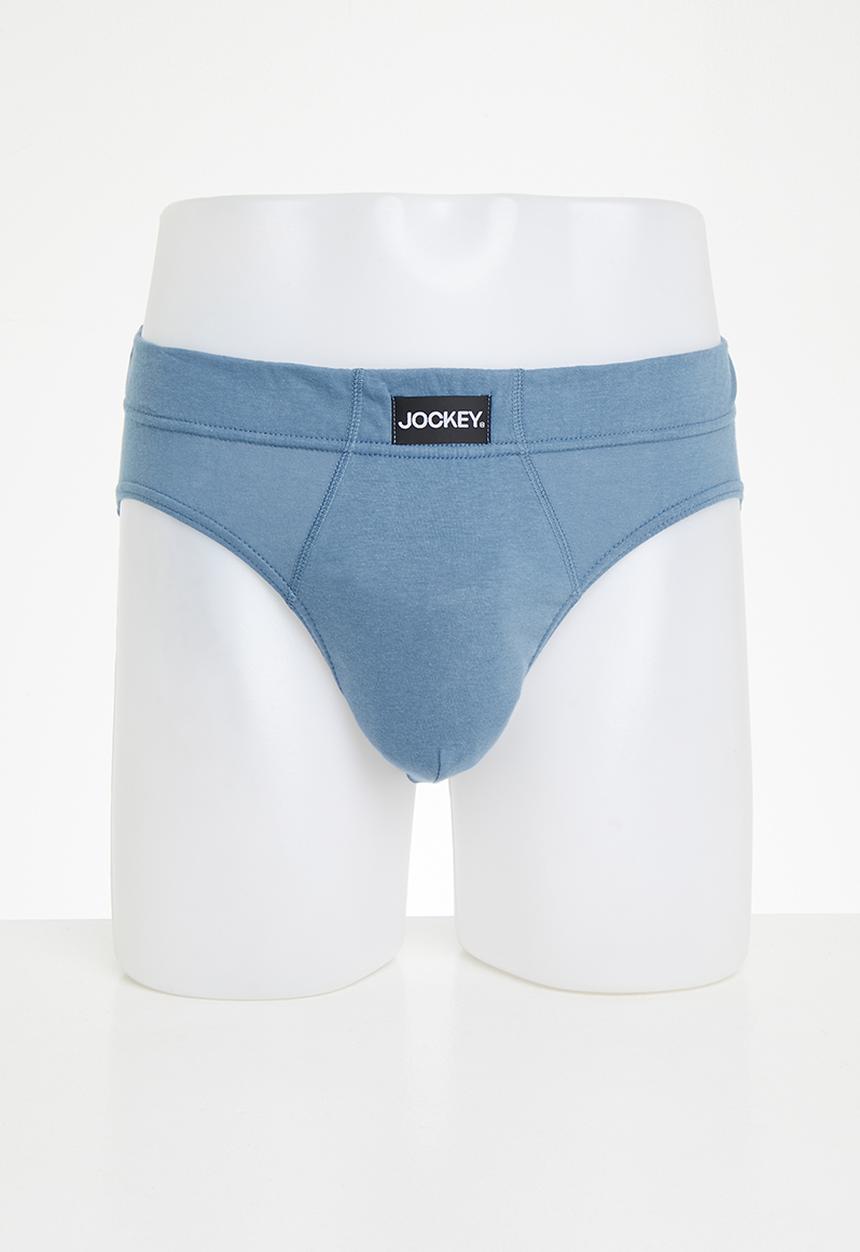 Jockey - 3 pack plain fashion brief - midnight navy/fresh coast/obsidian