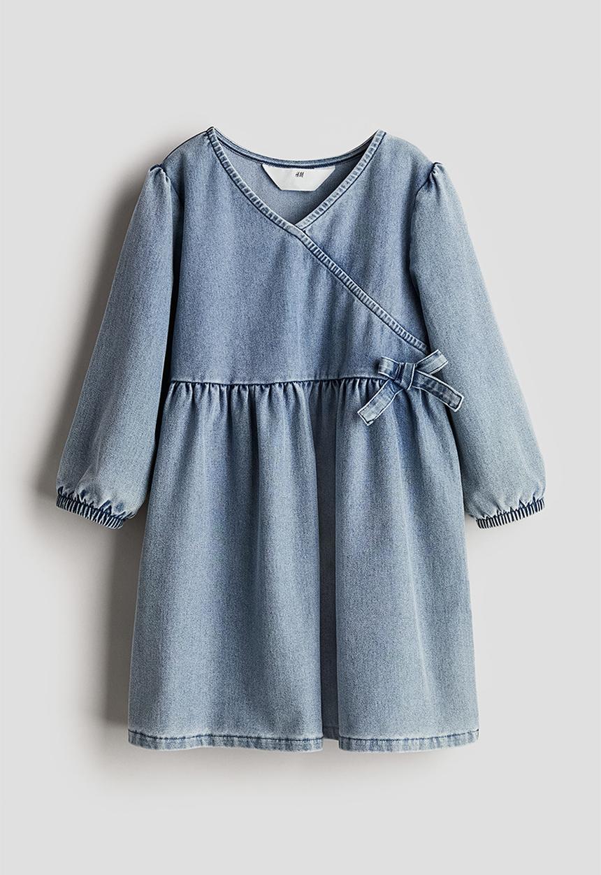 H&M - Denim-look dress - blue