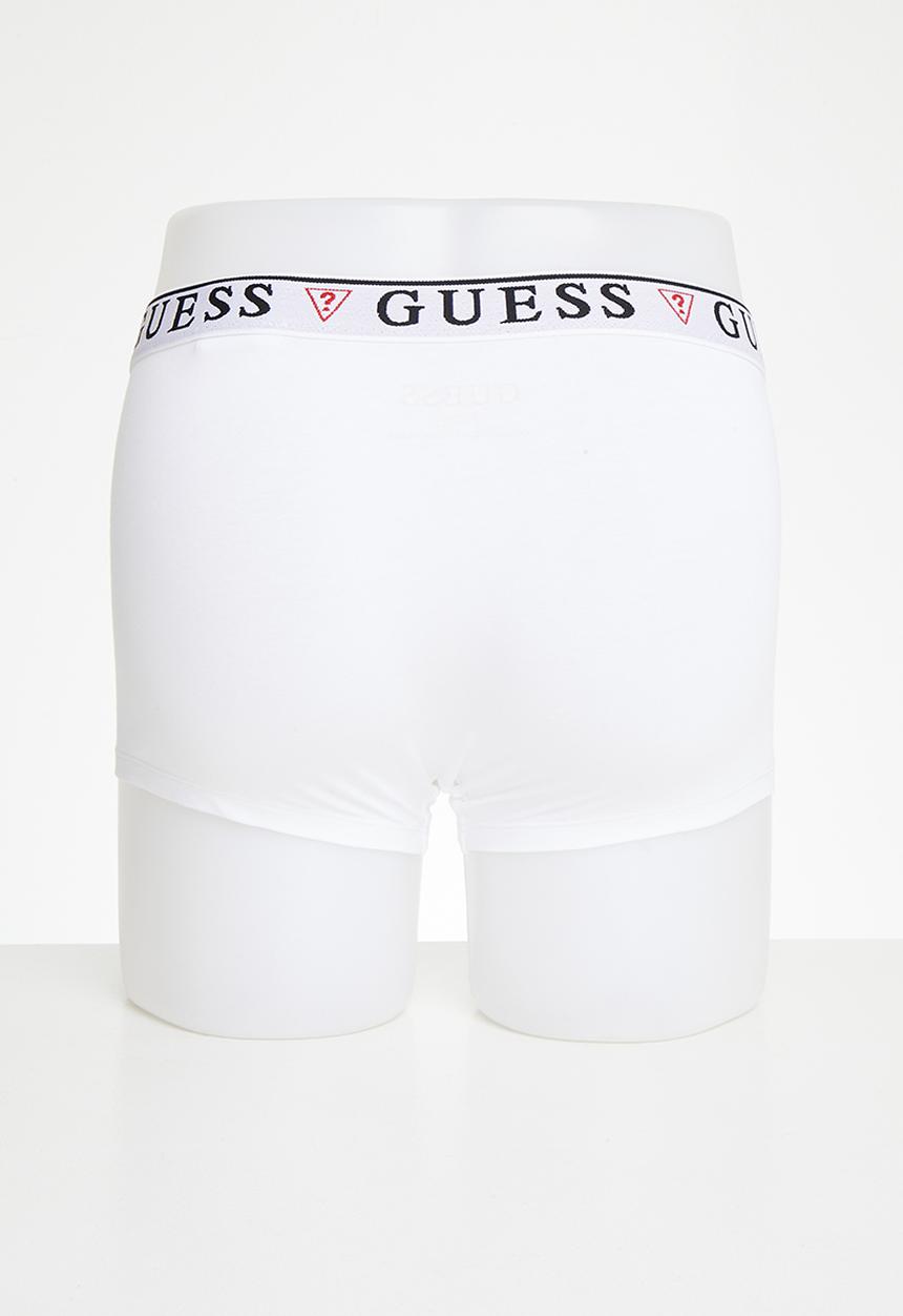 GUESS - Brian hero boxer trunk 3 pack - optic white