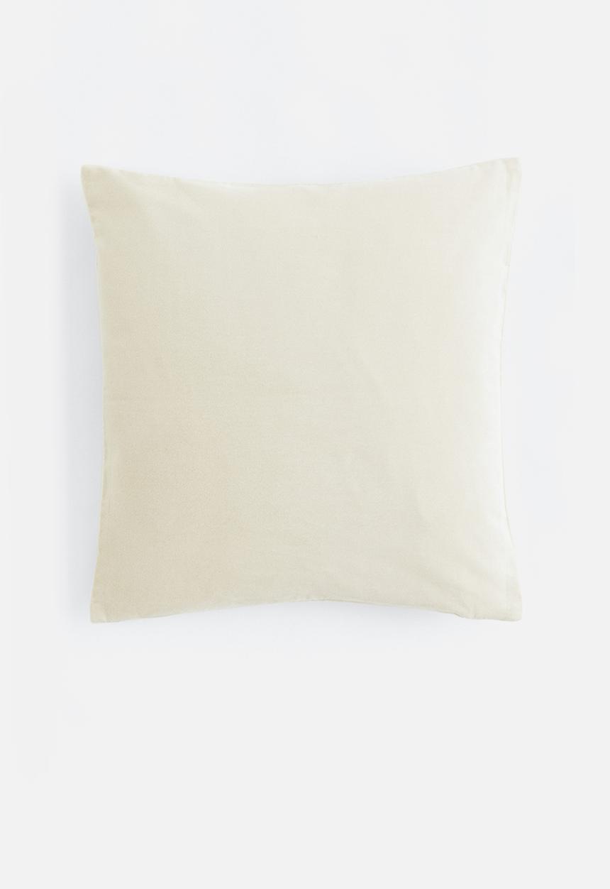 H&M - Velvet cushion cover - beige