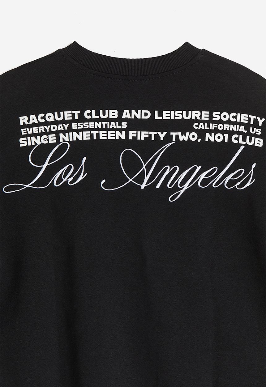 H&M - Oversized motif-detail sweatshirt - black