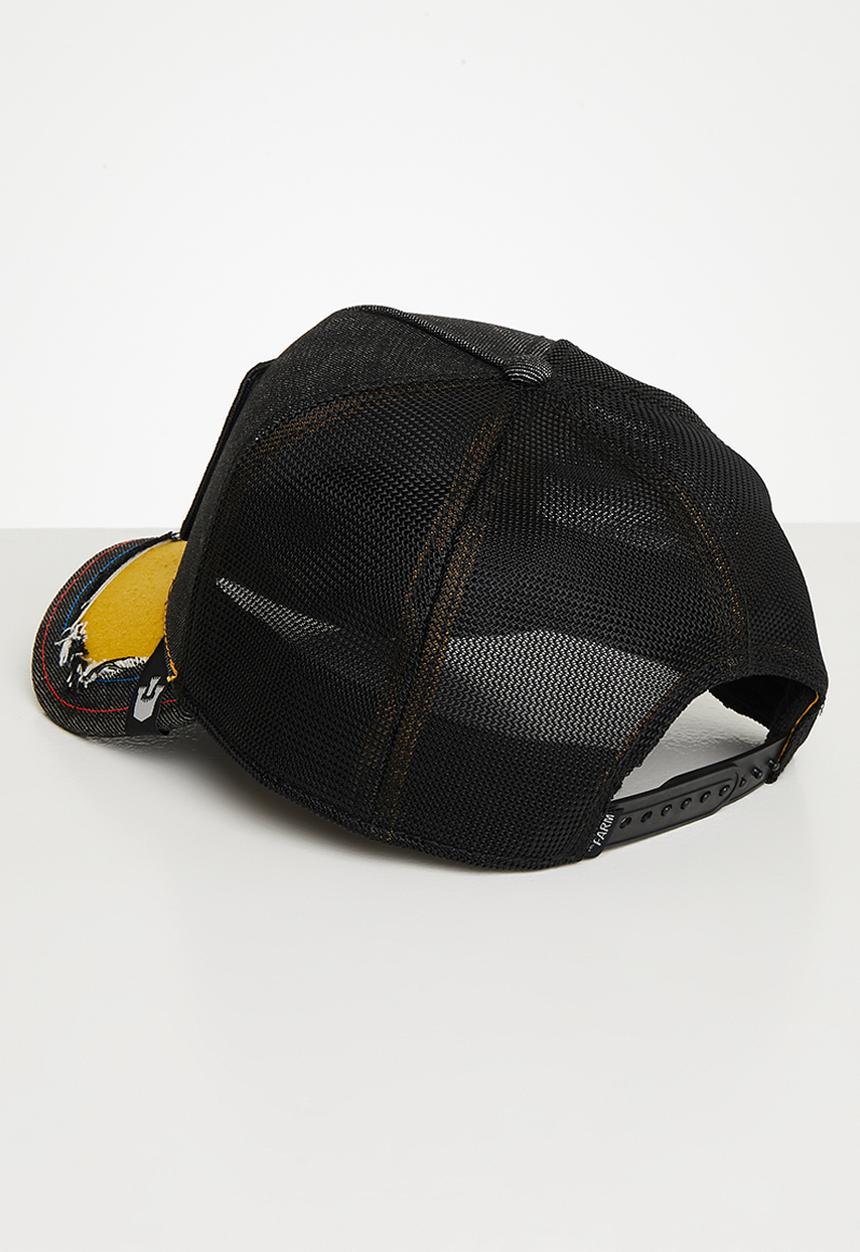 Goorin Bros. - Silky cock distressed denim trucker - black