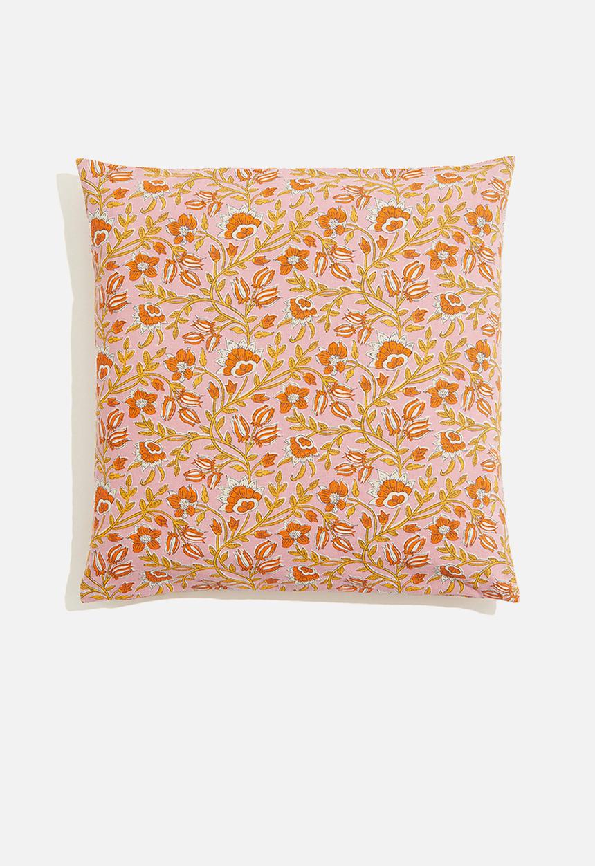 H&M - Patterned cushion cover - Pink Floral