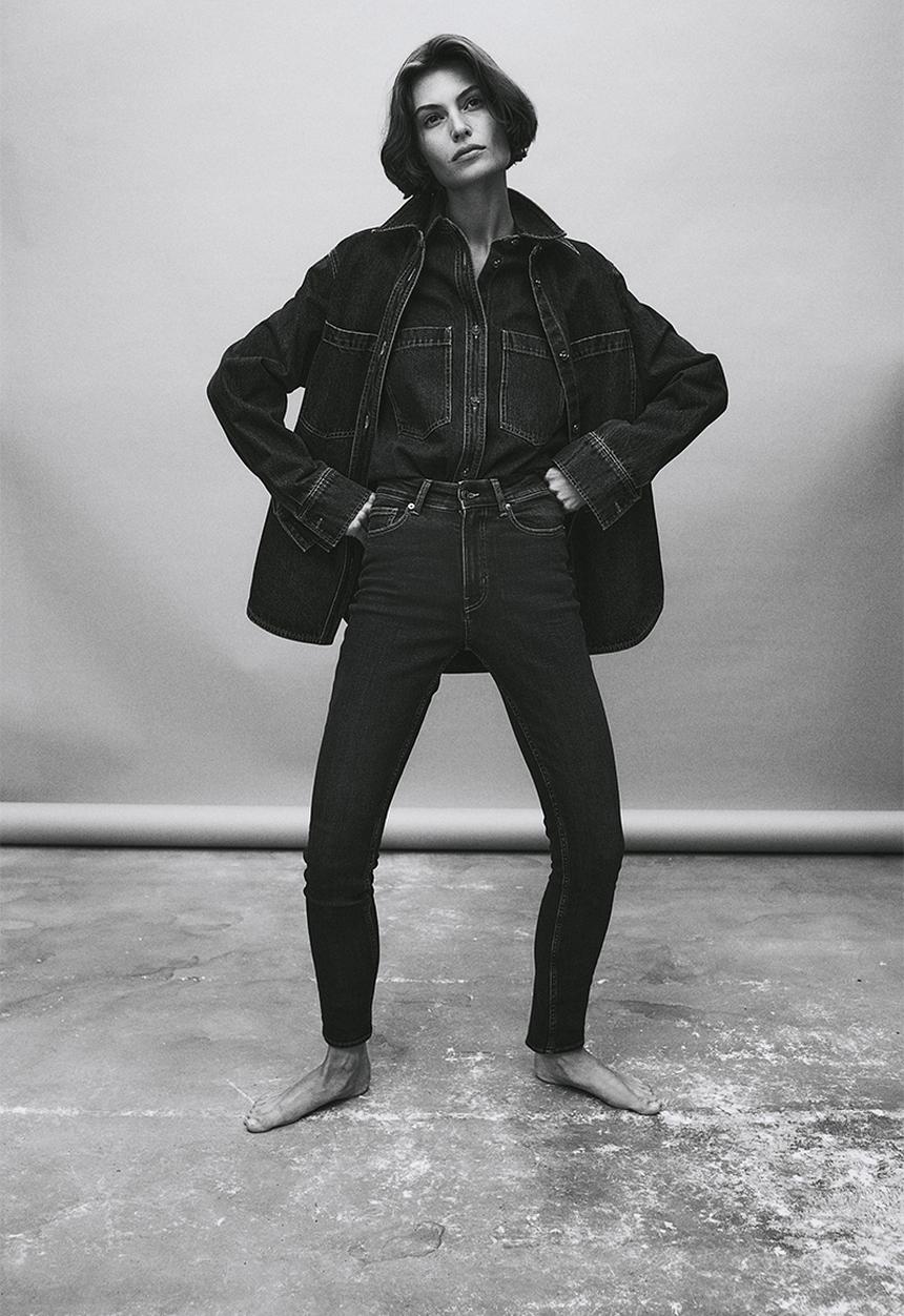 H&M - Skinny high jeans - blue