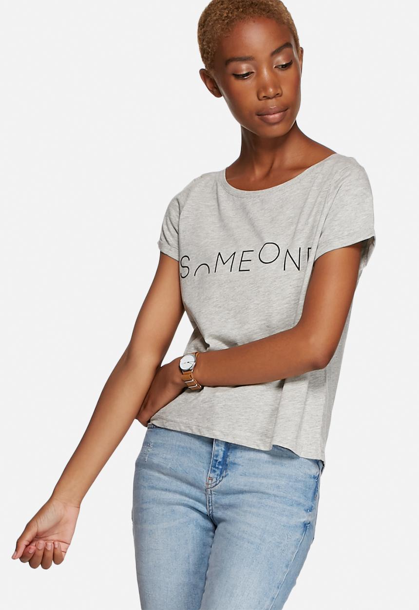 Jacqueline de Yong - Katie Cropped Print Tee