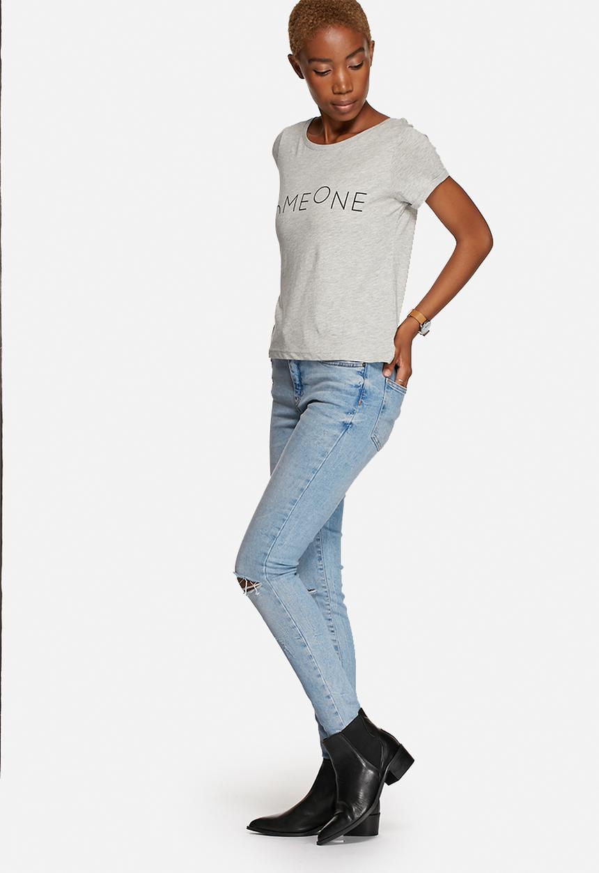 Jacqueline de Yong - Katie Cropped Print Tee