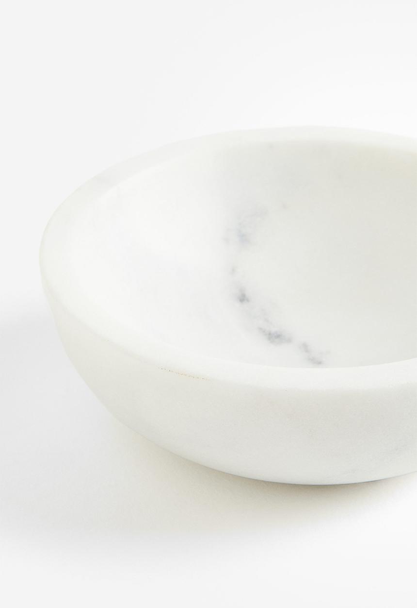 H&M - Marble salt bowl - white