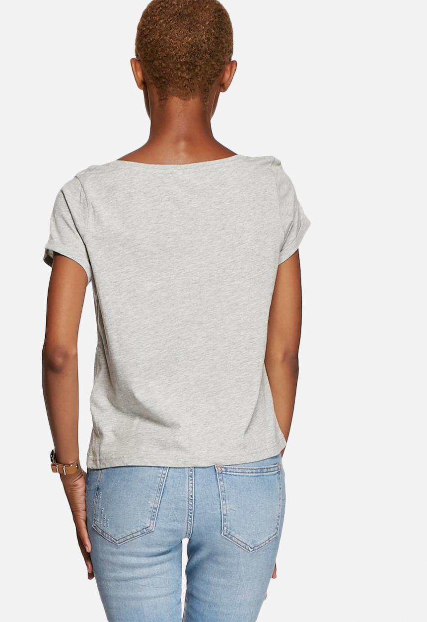 Jacqueline de Yong - Katie Cropped Print Tee