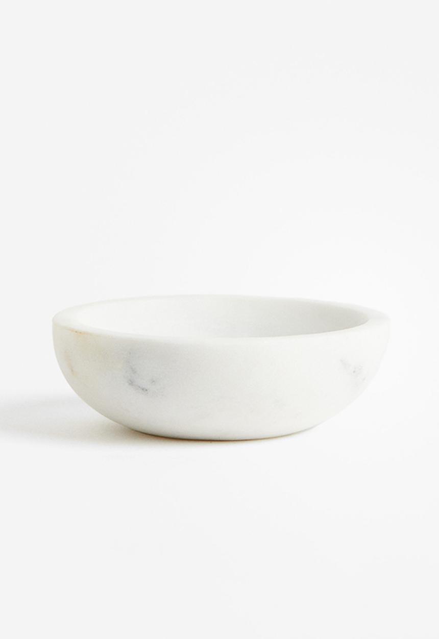 H&M - Marble salt bowl - white