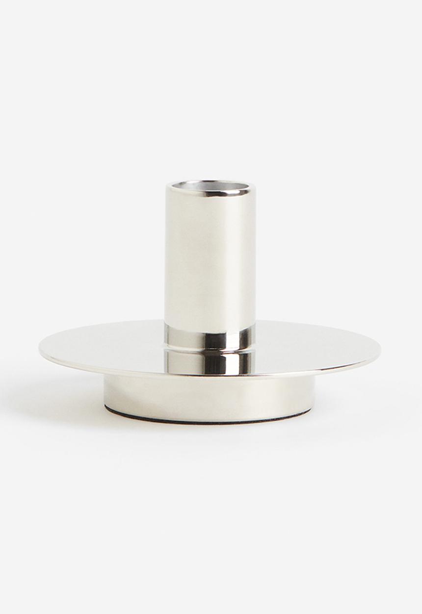 H&M - Metal candlestick - silver