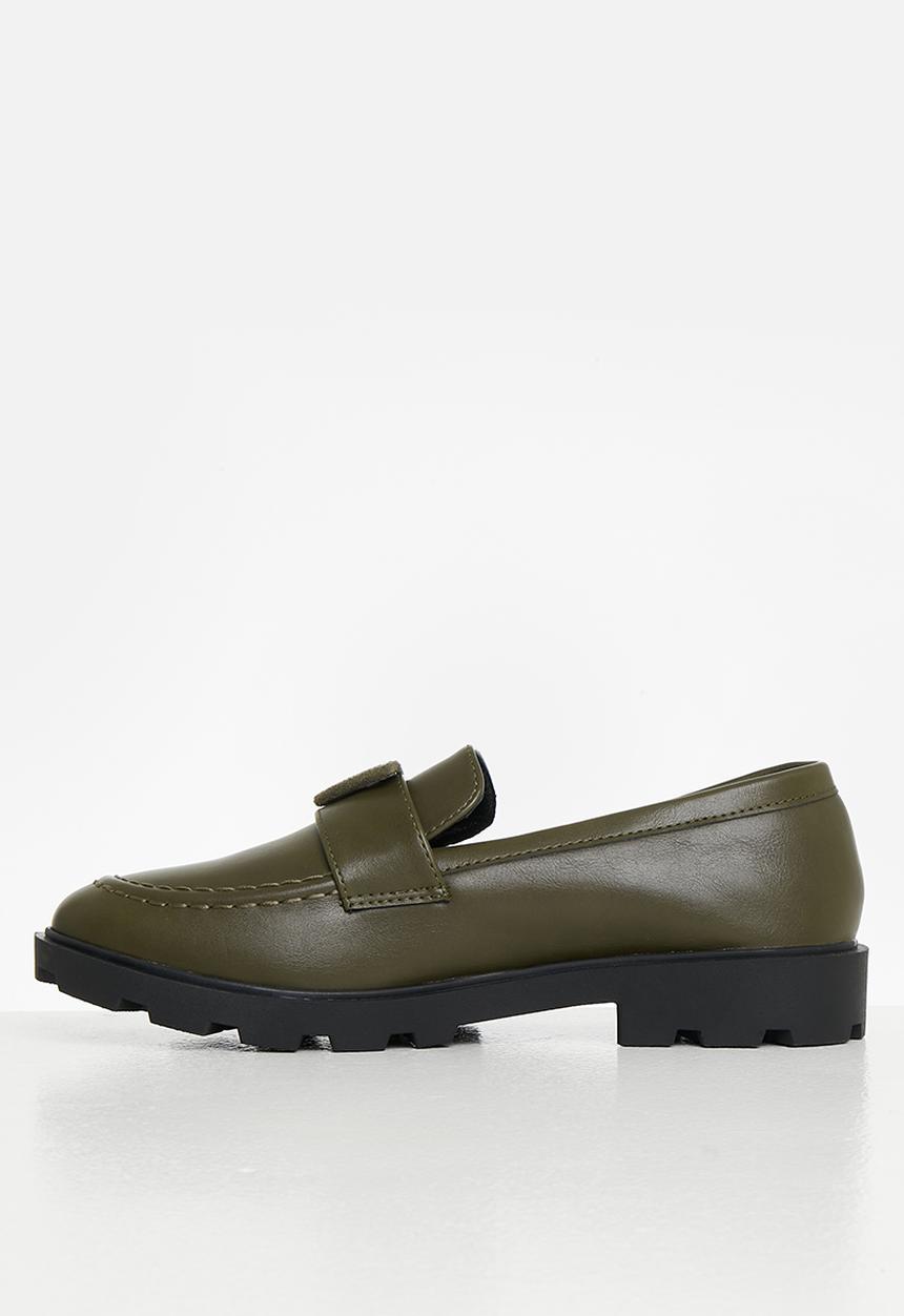 Oxford Street - Diamante loafer - olive