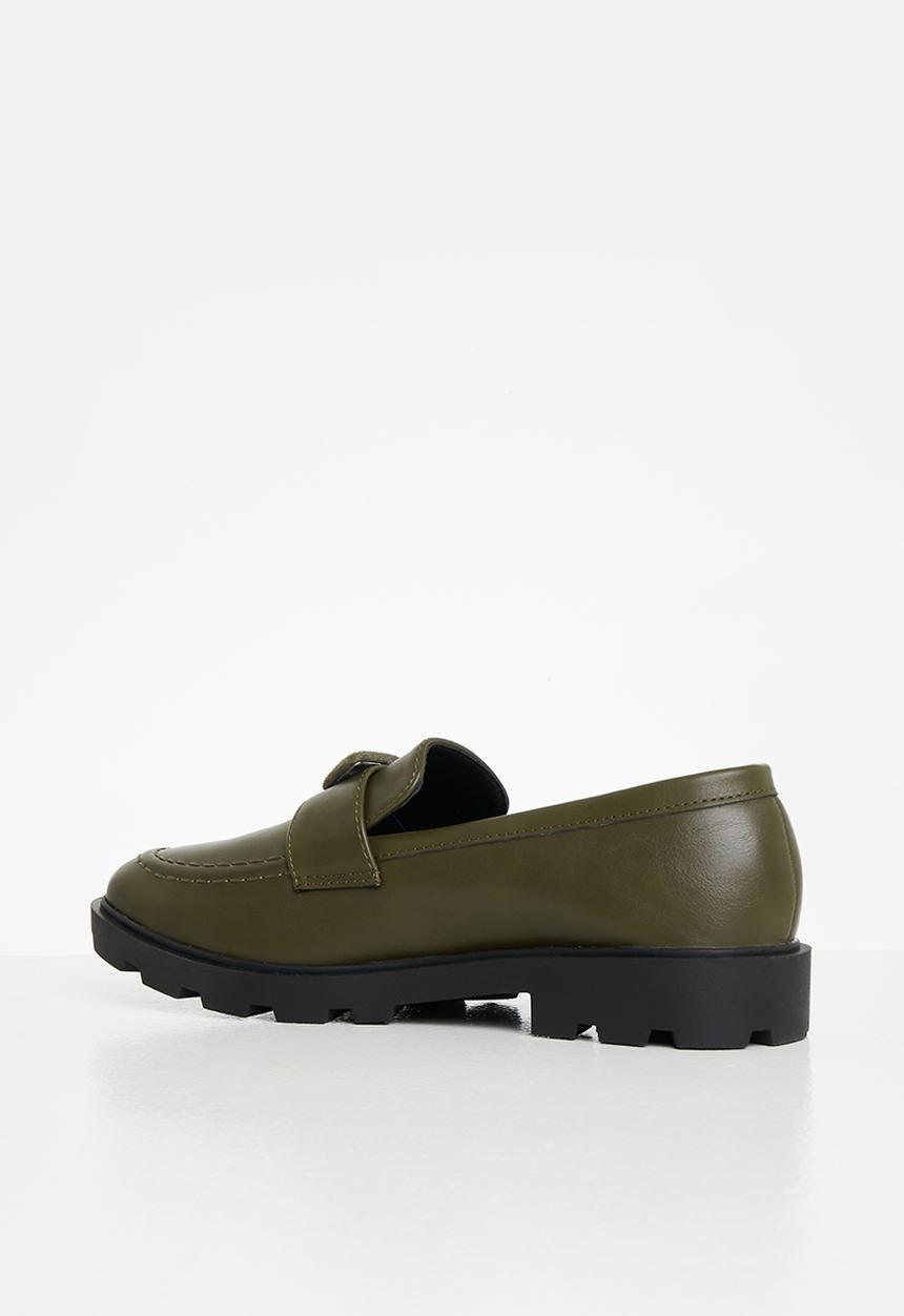 Oxford Street - Diamante loafer - olive