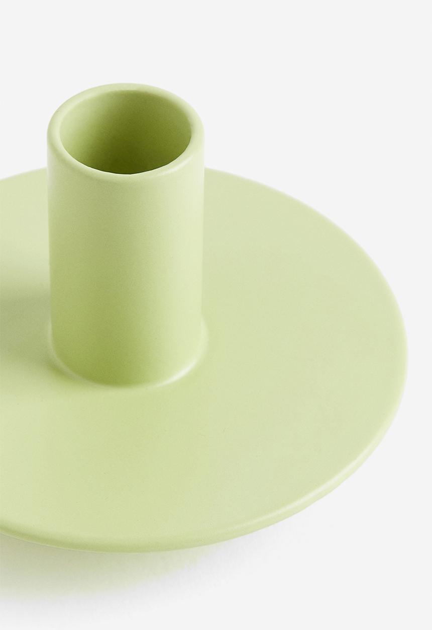 H&M - Metal candlestick - green