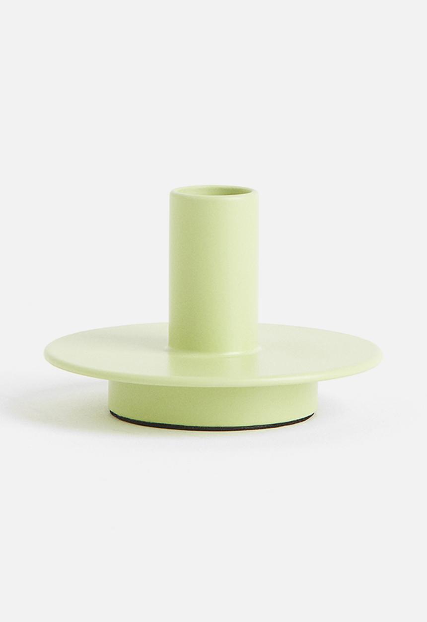 H&M - Metal candlestick - green