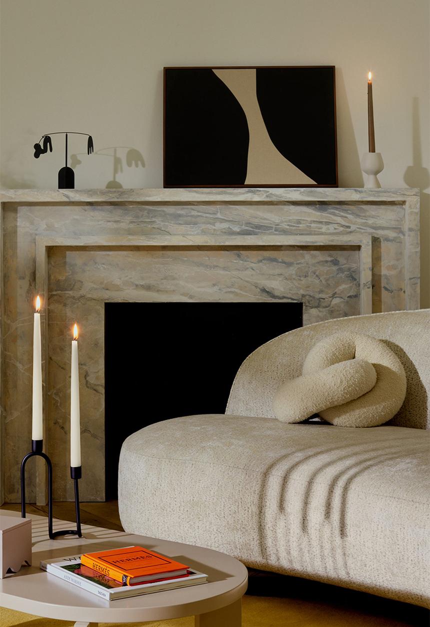 H&M - Metal candlestick - white