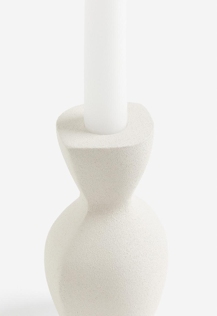 H&M - Metal candlestick - white