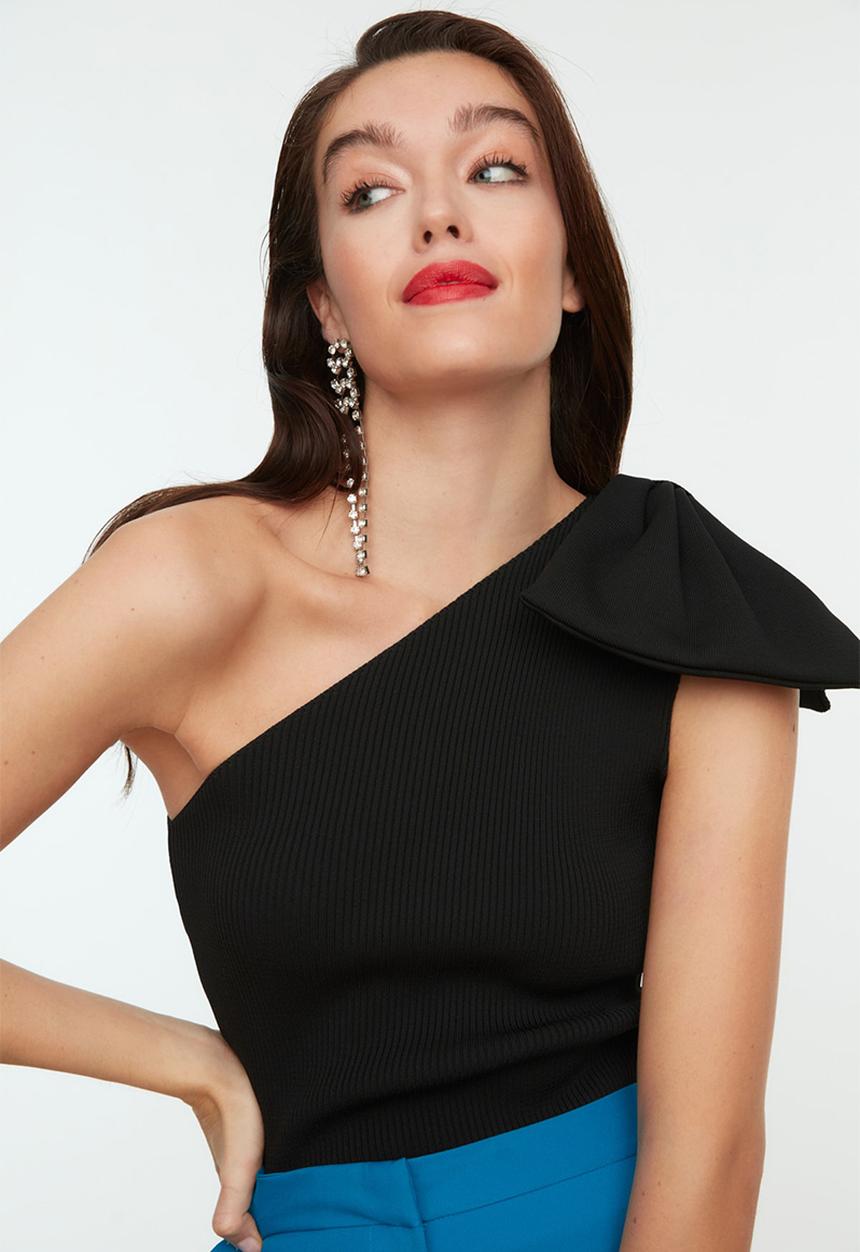 Trendyol - Knitwear Blouse - Schwarz