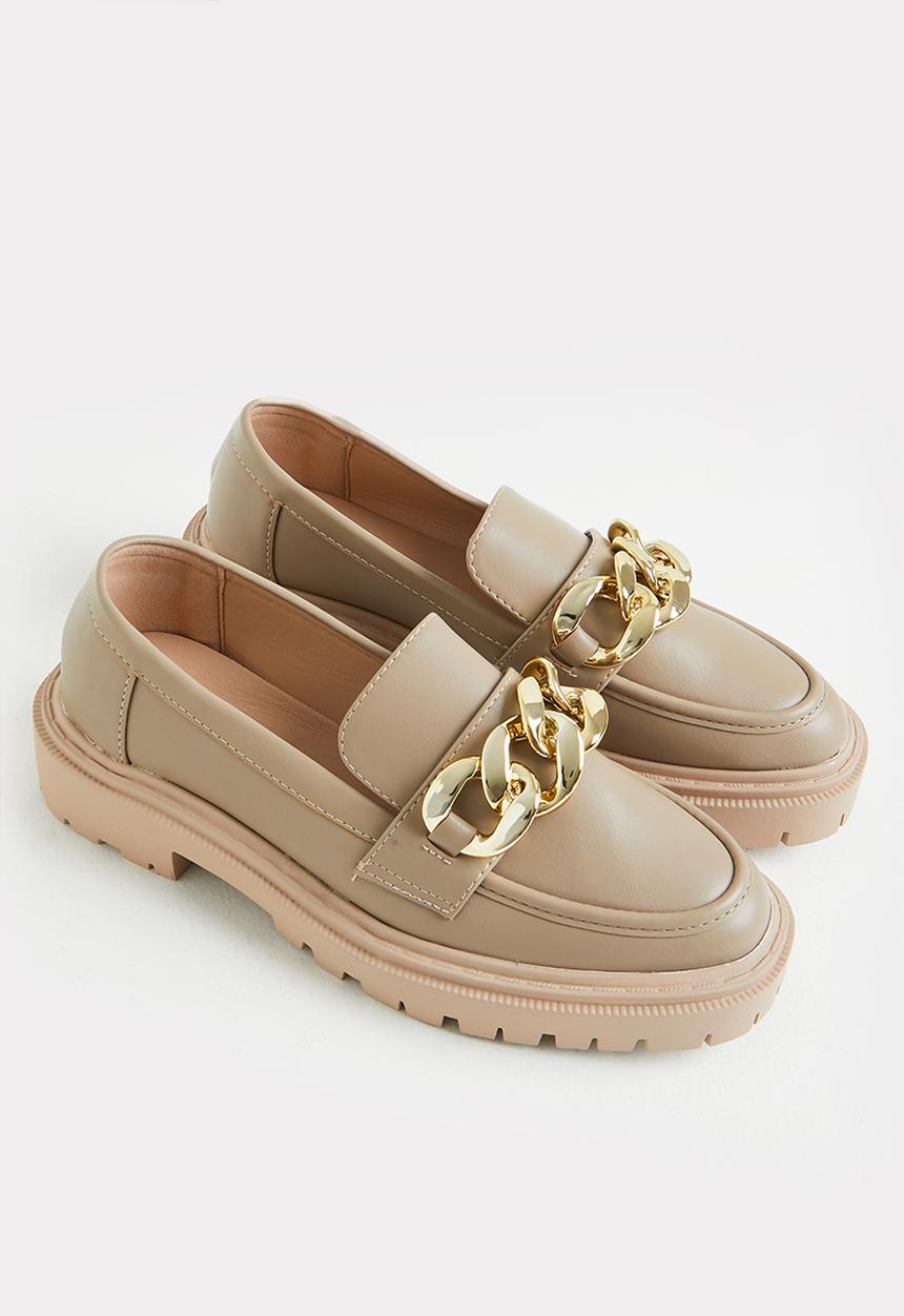 Oxford Street - Chain chunky loafer - taupe