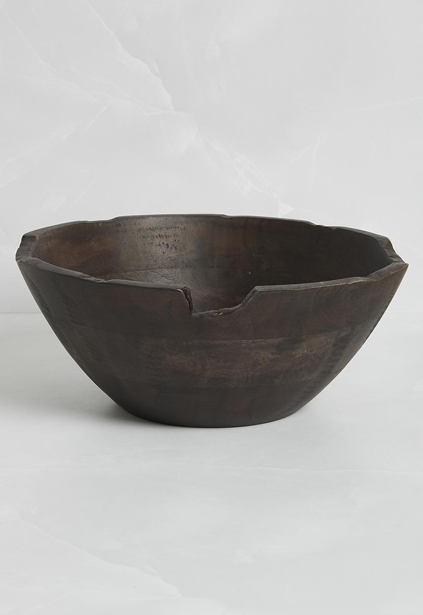 Sixth Floor - Organic Ash Wooden Bowl - brown