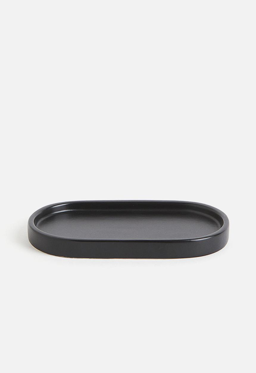 H&M - Stoneware tray - black